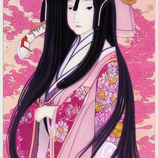 portrait of the japanese moon princess kaguya hime | Stable Diffusion |  OpenArt