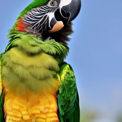 Prompt: hairy parrot