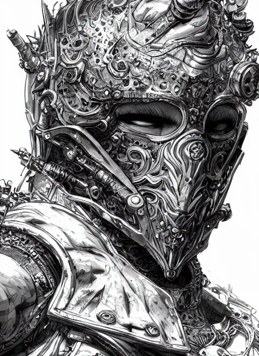 Image similar to close up illustration of the helm of domination, powerful, domineering, stoic, masterful, intense, ultrafine hyperdetailed illustration by kim jung gi, irakli nadar, intricate linework, sharp focus, octopath traveler, yoji shinkawa, highly rendered, detailed, concept art