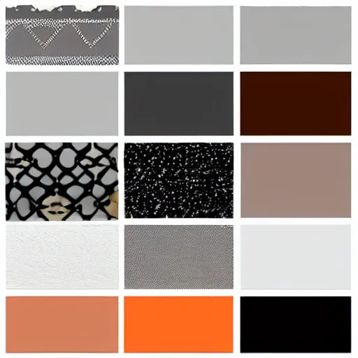 Prompt: grey, orange, black, and white color scheme