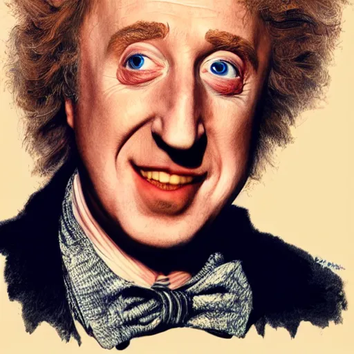 Prompt: highly detailed portrait of Gene Wilder, trending on artstation, 8k, high quality