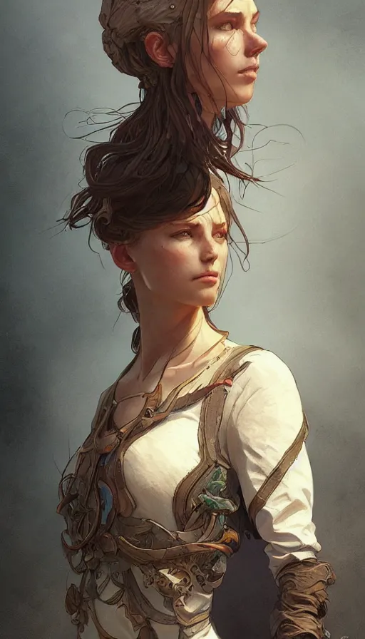 Image similar to peasent, sweaty, simple clothes, insane, intricate, highly detailed, digital painting, artstation, concept art, smooth, sharp focus, illustration, Unreal Engine 5, 8K, art by artgerm and greg rutkowski and alphonse mucha