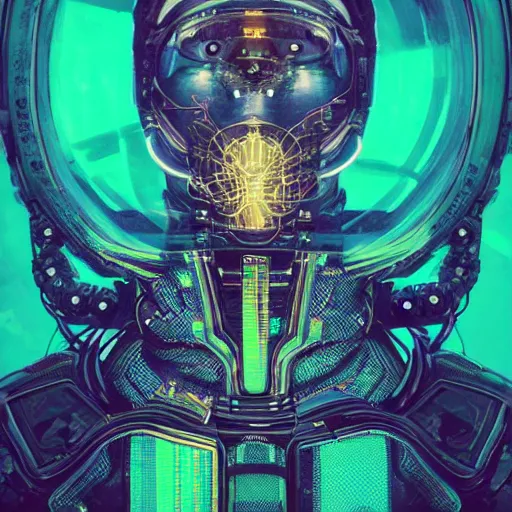 Image similar to portrait of a squid monster astronaut. full body portrait, intricate abstract. cyberpunk, intricate artwork. neon eyes, by Tooth Wu, wlop, beeple. octane render, trending on artstation, greg rutkowski very coherent symmetrical artwork. cinematic, hyper realism, high detail, octane render, 8k, minimalistic, hyperrealistic surrealism, award winning masterpiece with incredible details, a surreal vaporwave liminal space, highly detailed, trending on ArtStation