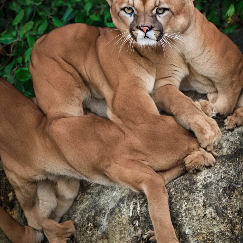 Image similar to urvashi rautela as a cougar, ultra realistic, highly detailed, canon 3 5 mm photography