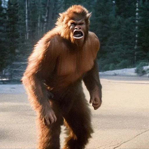 Prompt: quentin tarantino as a sasquatch, 8 k, movie still