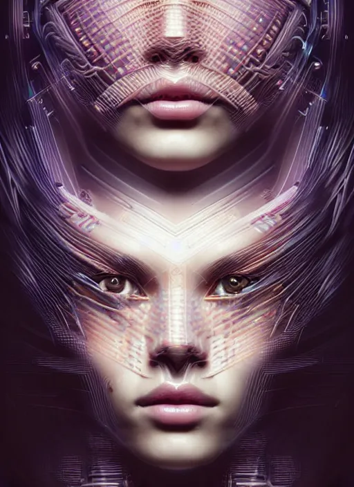 Image similar to a highly detailed long shot photo of intricate female face portrait, futurism, rococo, cyber neon lighting, detailed futuristic fibonacci jewelry, profile posing, hyper photorealistic, crispy quality, digital photography, trending in pinterest, cinematic, 4 k ultra hd, art by pascal blanche, art by greg rutkowski, art by artgerm,