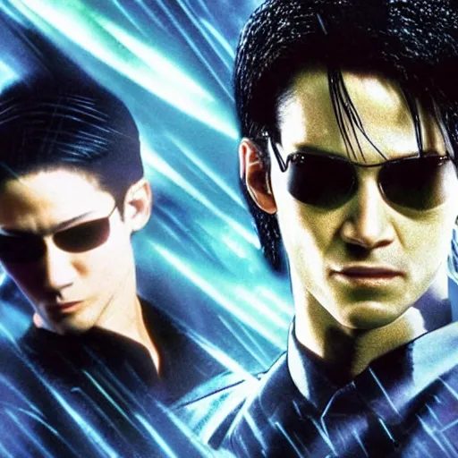 Image similar to The movie matrix as a Japanese anime hyper realistic 4K quality