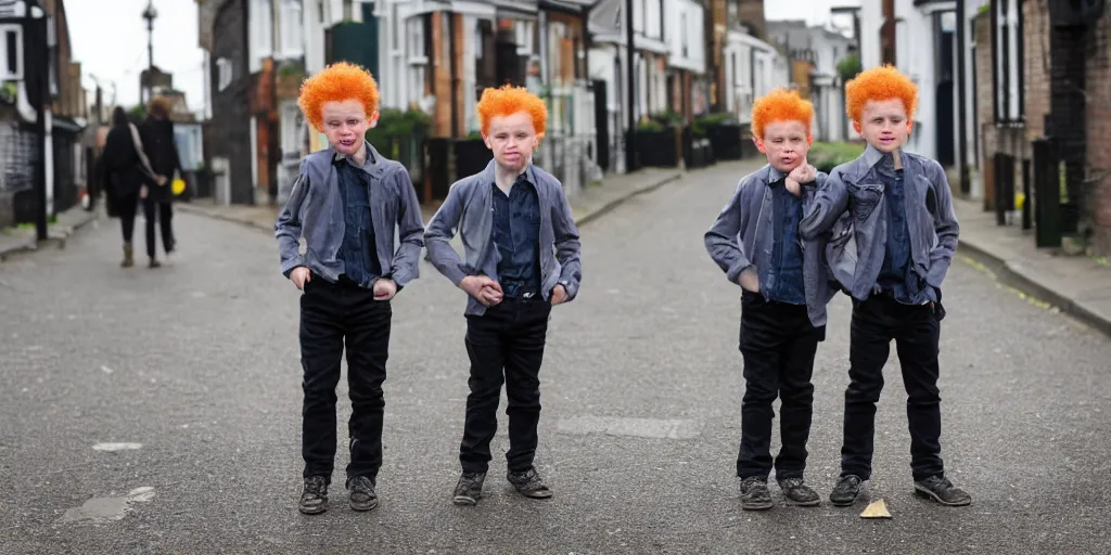 Image similar to ginger twin boys on South London street