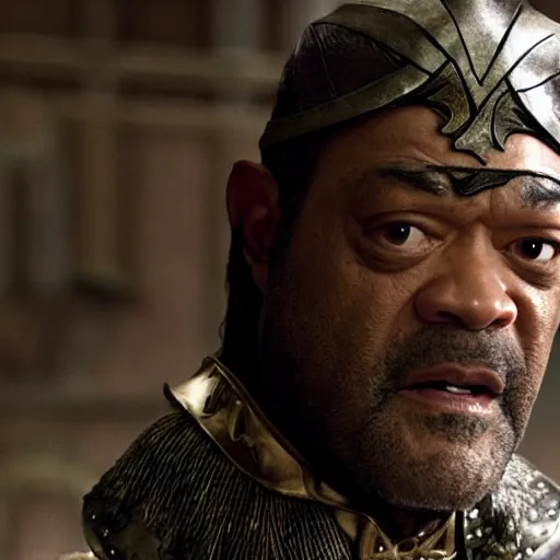 Prompt: Laurence fishburne as Elrond