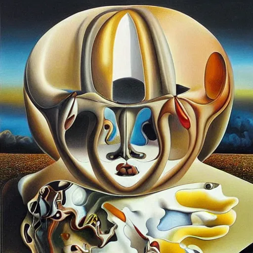 Image similar to detailed realistic surrealist painting in the style of salvador dali