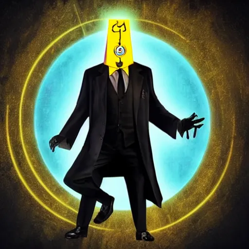 Prompt: bill cipher in the matrix