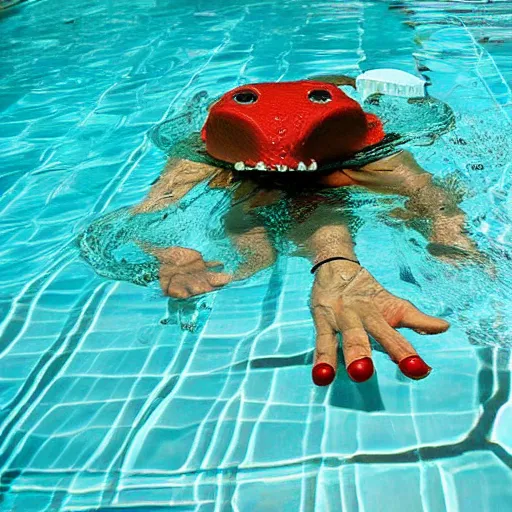 Image similar to creature in a pool