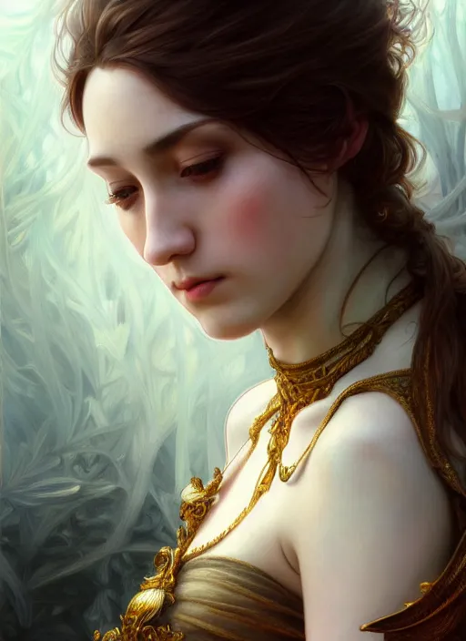 Prompt: sansan suicide realistic, surealism, aesthetic, shiny, fantasy, intricate, elegant, extremely higly detailed, digital painting, artstation, ornate, grotesque, baroque, concept art, photoshop, krita, smooth, sharp focus, full body focus, illustration, digital painting, art by artgerm and greg rutkowski and alphonse mucha