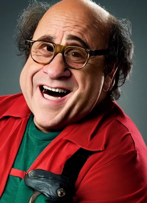 Image similar to danny devito as robin