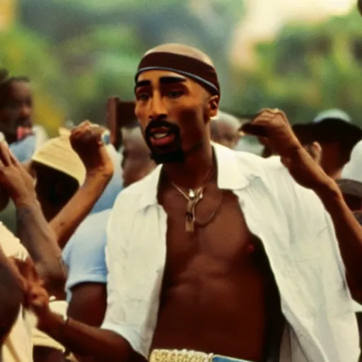 Image similar to tupac footage in cuba, photo by steve mccury and annie leibovitz
