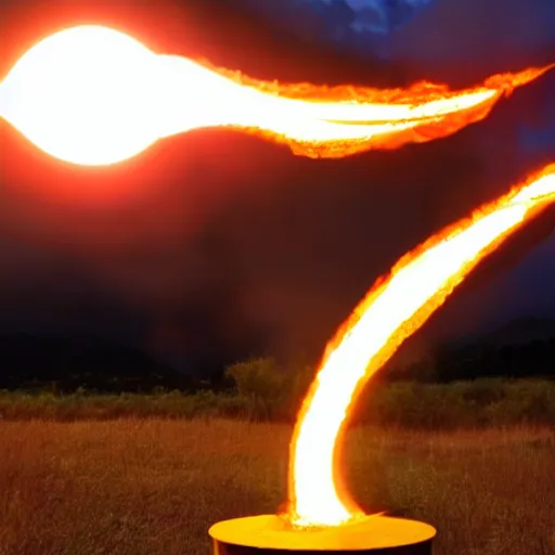 Image similar to fire bending the sun