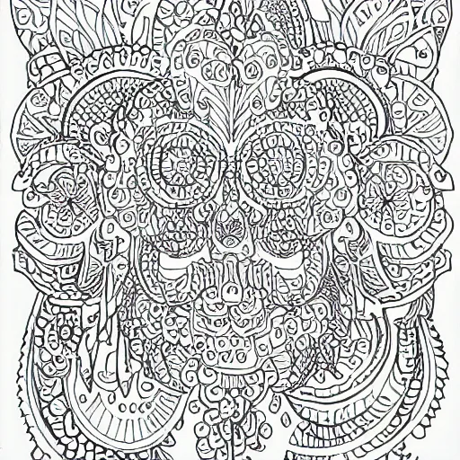 Prompt: apple coloring page on white paper