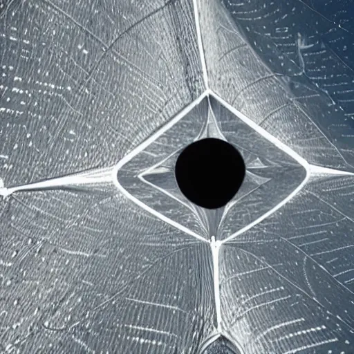 Image similar to giant solar sail floating in space