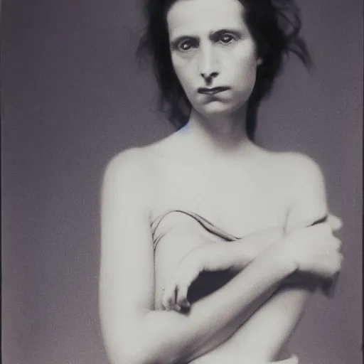 Prompt: photograph of a woman by thomas ruff