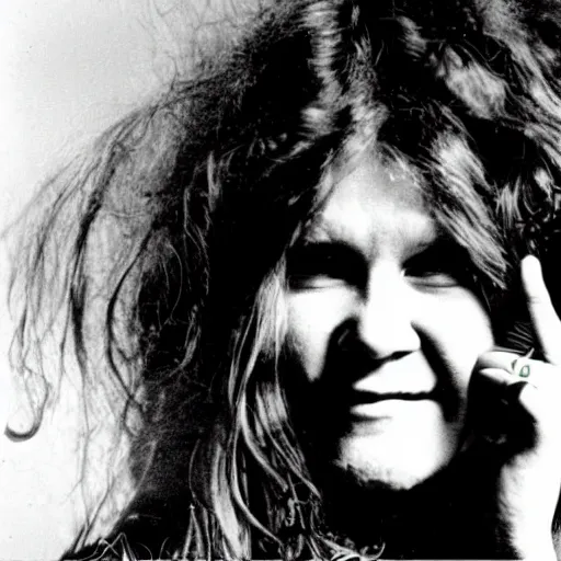 Prompt: Janis Joplin, psychedelic,