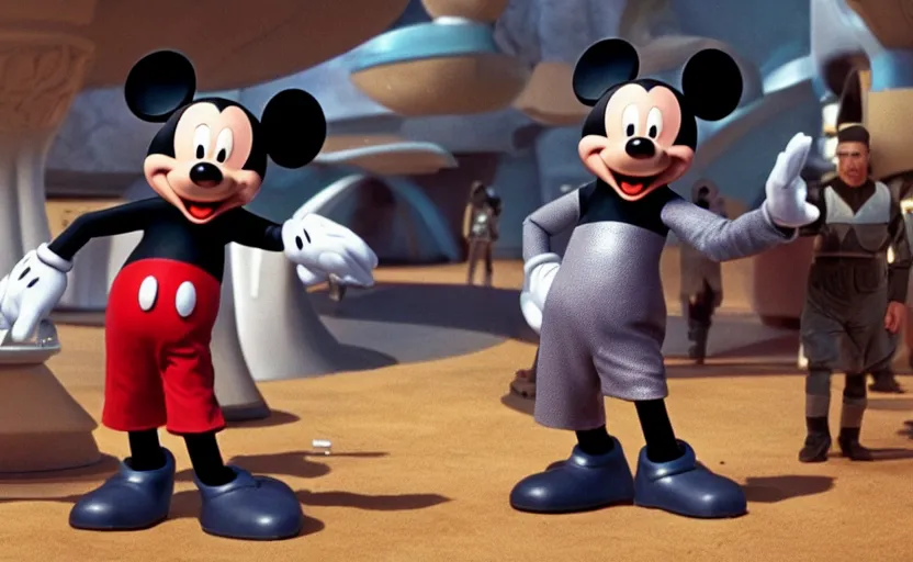 Image similar to Mickey Mouse in Star Trek, 4K UHD