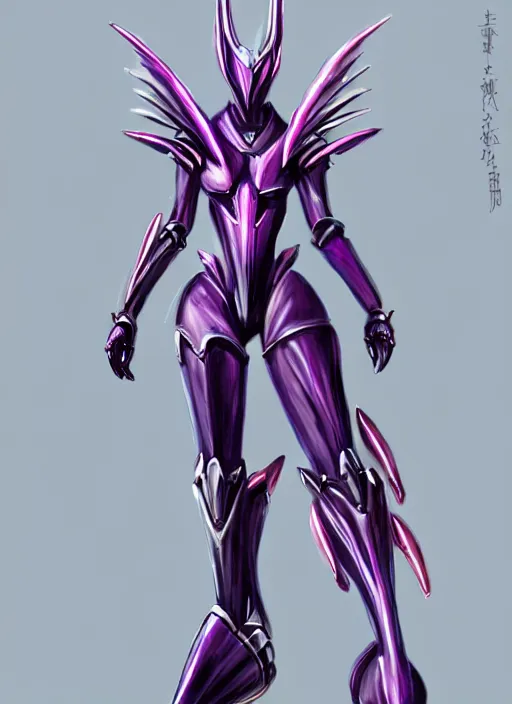 Image similar to cinematic, hyperdetailed elegant beautiful stunning giantess anthropomorphic mecha hot female dragon goddess, sharp spines, sharp metal ears, smooth purple eyes, smooth fuschia skin, silver armor, bigger than galaxy, epic proportions, epic scale, macro giantess, warframe, destiny, furry, dragon art, goddess art, giantess art, furaffinity, octane