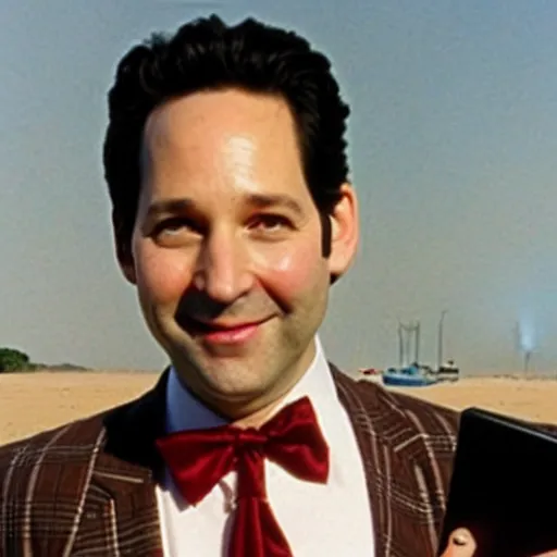 Image similar to paul rudd as peewee herman