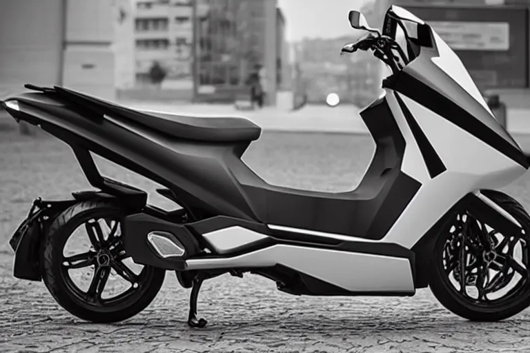 Image similar to a scooter designed and produced by lamborghini