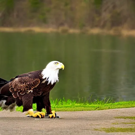 Prompt: an eagle - cat - hybrid, animal photography