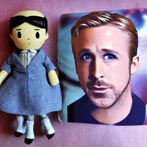 Image similar to ryan gosling fumo doll