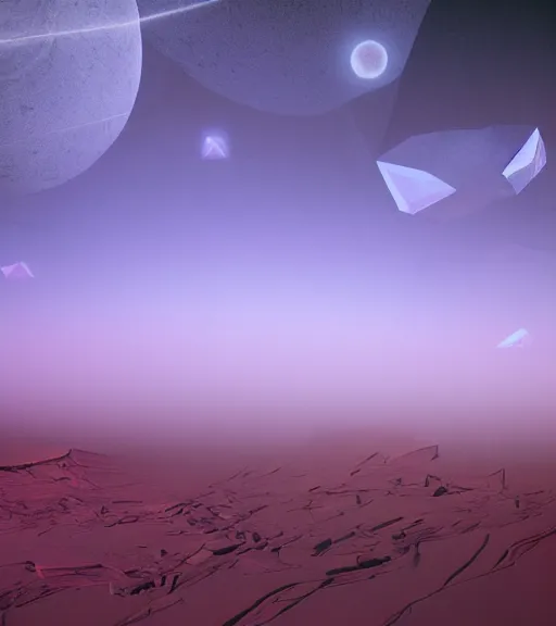 Image similar to surreal crystalized synapse, aerial iridecent veins, moonbow, in the desert, foggy sky, dark starry night, octane render, unreal engine, pale colors, high detail, 8 k, wide angle, trending on artstation, behance