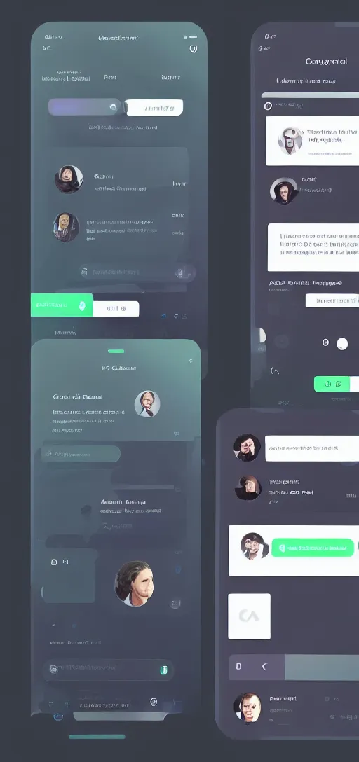 Prompt: the user interface of an app that allows groups to easily access vcf files for contact sharing, trending on dribbble, artstation, behance. made in figma, ux, graphic design, user experience design, cuberto, ios