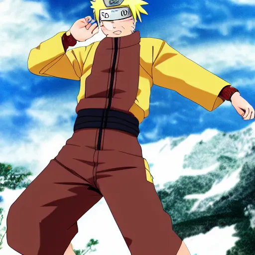 Image similar to naruto uzamaki in the style of midjourney