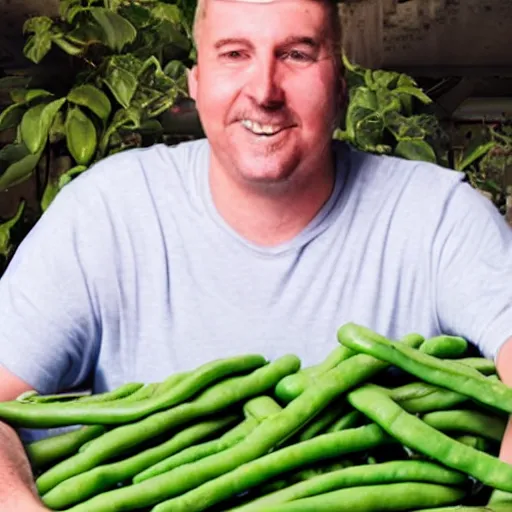 man with green beans for limbs Stable Diffusion OpenArt