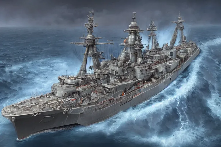 Prompt: Russian warship, hyperdetailed, cgsociety