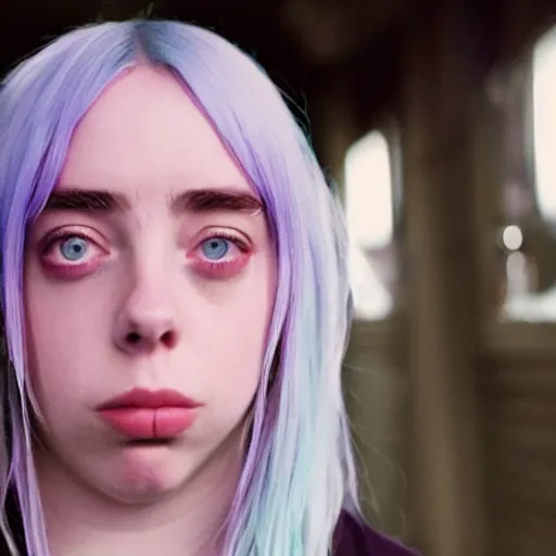 Image similar to a still of billie eilish