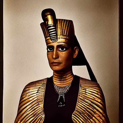 Prompt: portrait of egyptian god ra, annie leibovitz