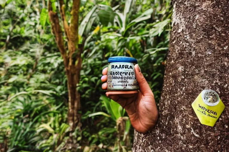 product shot glass bottle guayaki yerba mate in Stable Diffusion