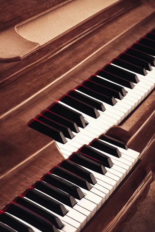 Prompt: Close-up of a piano, black gloss, keys, dark room, light from the window falls on the piano keys, dust is in the air, realistic, photo 35mm, Kodak 35mm, photorealistic, 8K, 8K resolution, 4K, high quality, Super-high quality, hyperrealistic