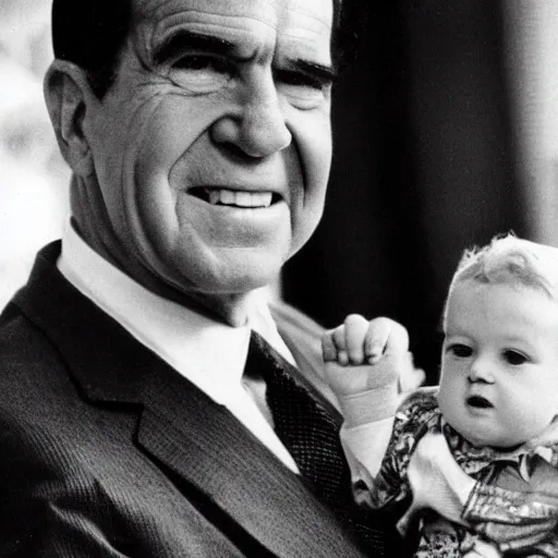 Image similar to richard nixon as a baby