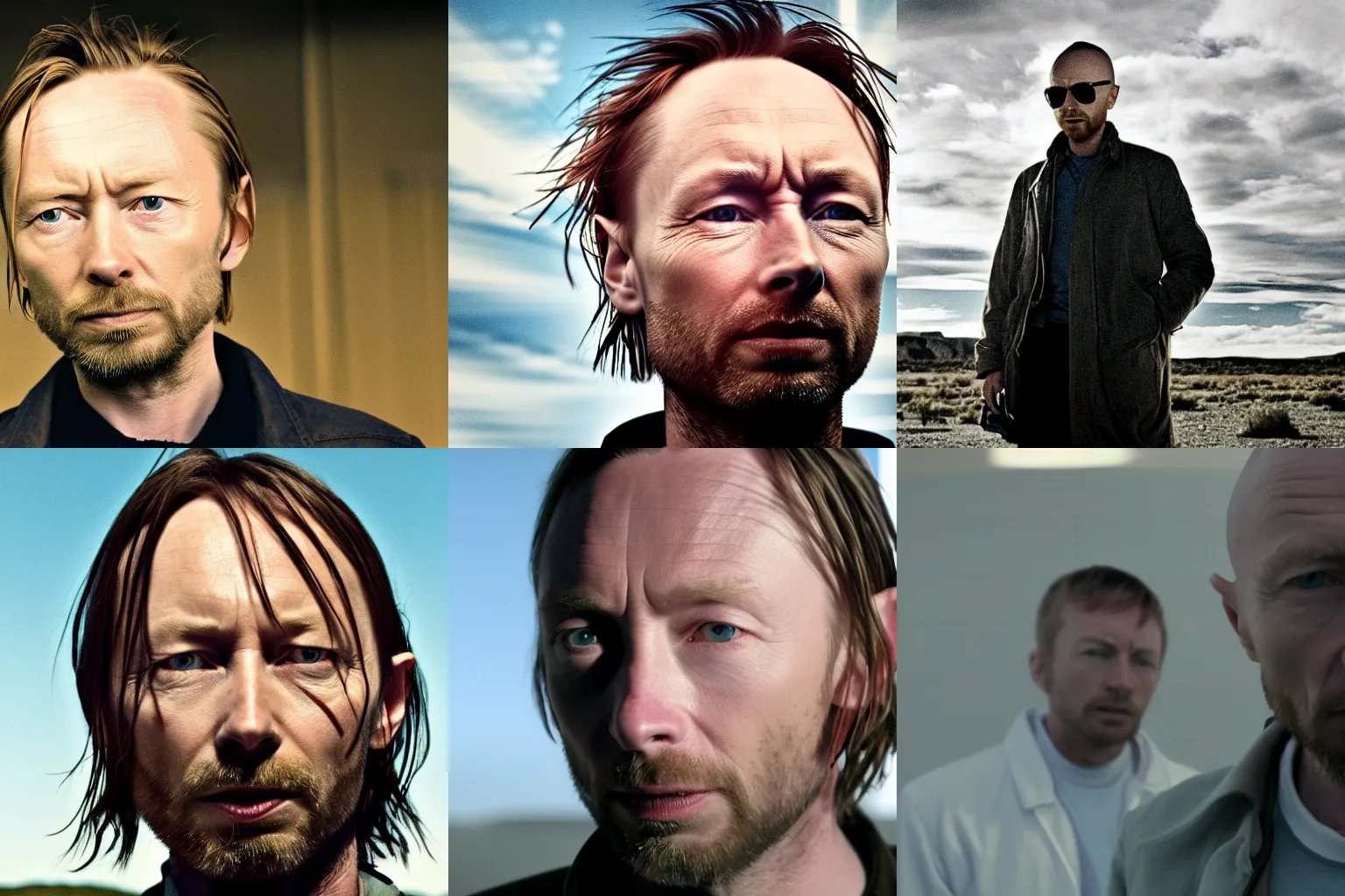 Prompt: a film still of thom yorke in Breaking Bad (2008 TV series)