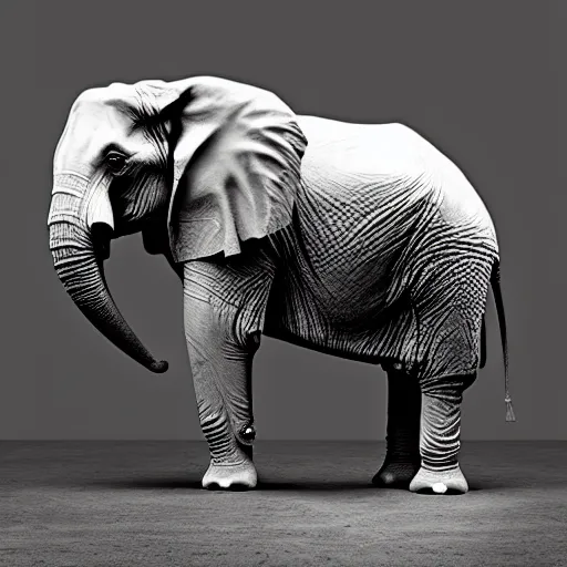 Image similar to billie eilish as an elephant