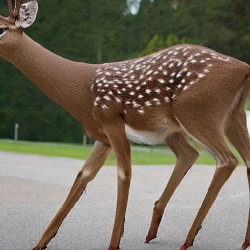 Image similar to hybrid human deer, in a full suit