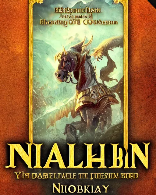 Prompt: detailed, realistic, book cover, The Nimble Paladin