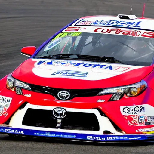 Prompt: Toyota Corolla SE racing