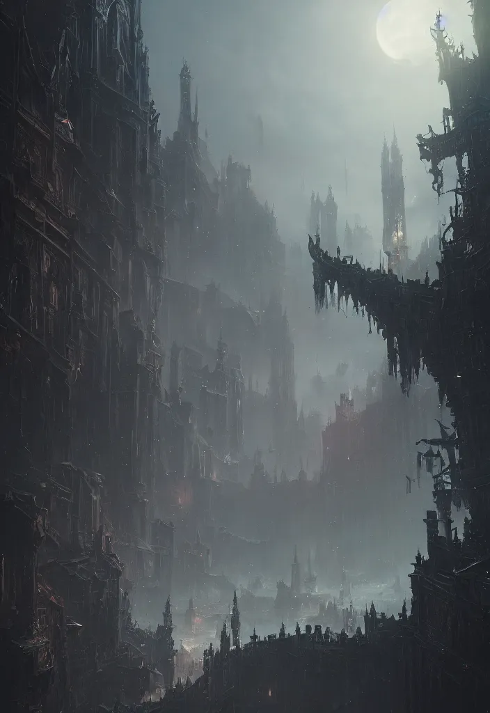 Image similar to a tiny worlds by greg rutkowski, sung choi, mitchell mohrhauser, maciej kuciara, johnson ting, maxim verehin, peter konig, bloodborne, 8 k photorealistic, cinematic lighting, hd, high details, dramatic, dark atmosphere, trending on artstation