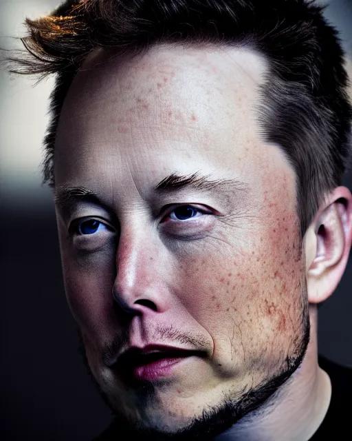 Image similar to A photo of Elon Musk , highly detailed, trending on artstation, bokeh, 90mm, f/1.4