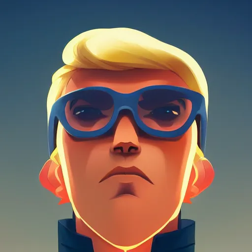 Image similar to face icon stylized minimalist the new adventures of johnny quest, loftis, cory behance hd by jesper ejsing, by rhads, makoto shinkai and lois van baarle, ilya kuvshinov, rossdraws global illumination