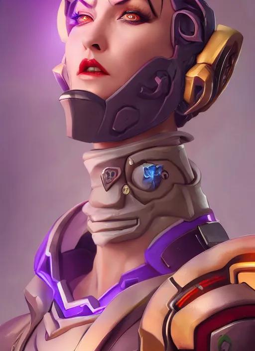 Prompt: !dream character portrait of a fusion of Moira from Overwatch and Roadhog from Overwatch by ArtGerm and Tom Bagshaw, 4k, highly detailed, cinematic lighting, characters merged