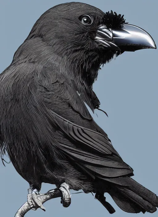 a highly detailed ultra realistic photograph of a crow | Stable ...